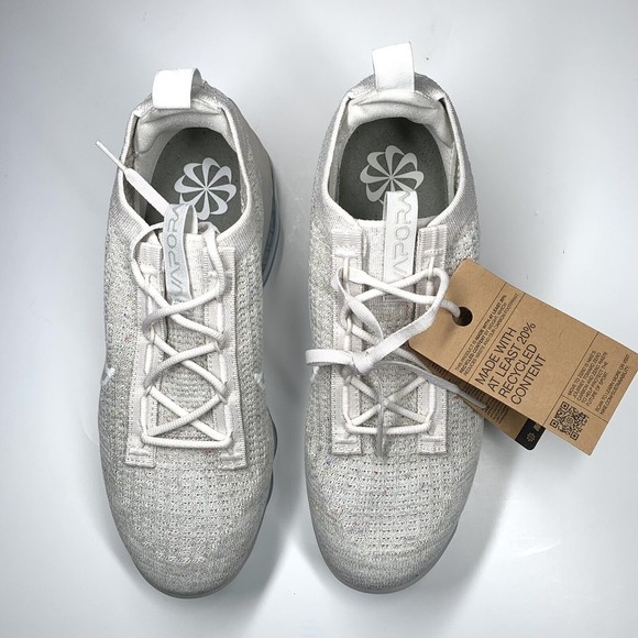 Nike Air VaporMax Flyknit 2021 Phantom White DJ9975-001 Women’s Shoe Size 10.5 - Picture 3 of 11